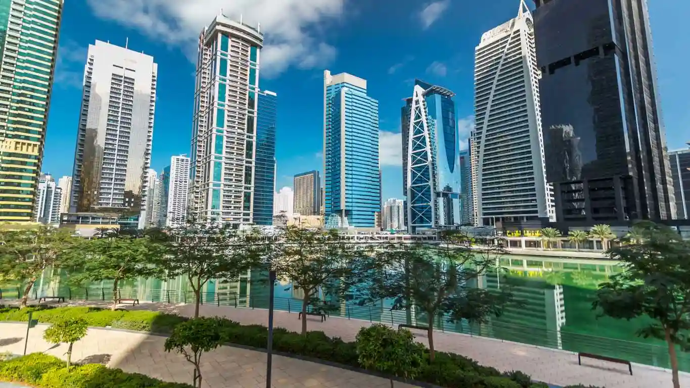 Buildings dans le quartier de JBR