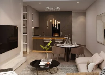 Gharbi II by RABDAN - Living with open kitchen