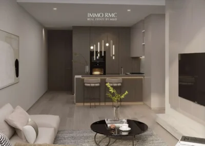 Gharbi II by RABDAN - Open kitchen and living