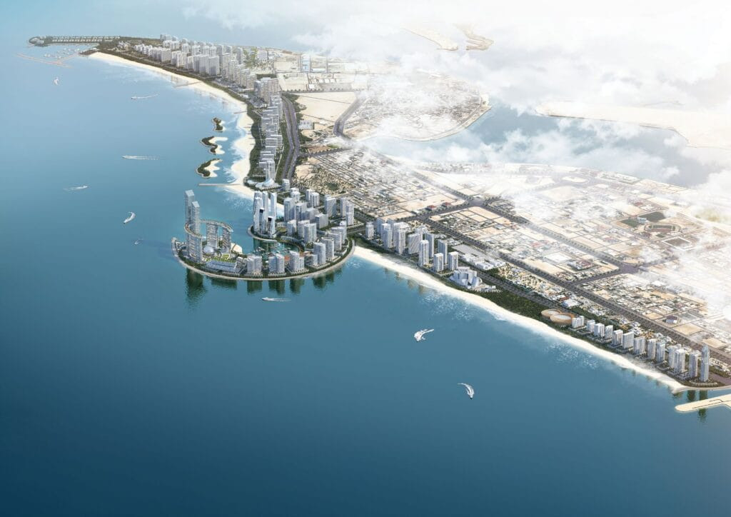 Le littoral d'Aquacrest à Downtown Umm Al Quwain