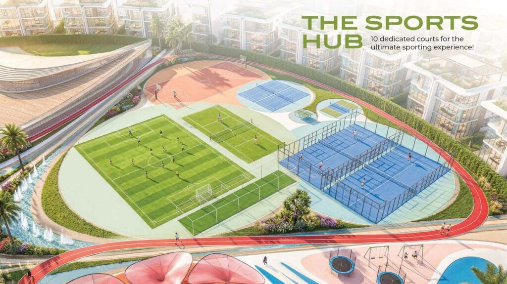 The Sports Hub et terrains de sport de Greenz by Danube