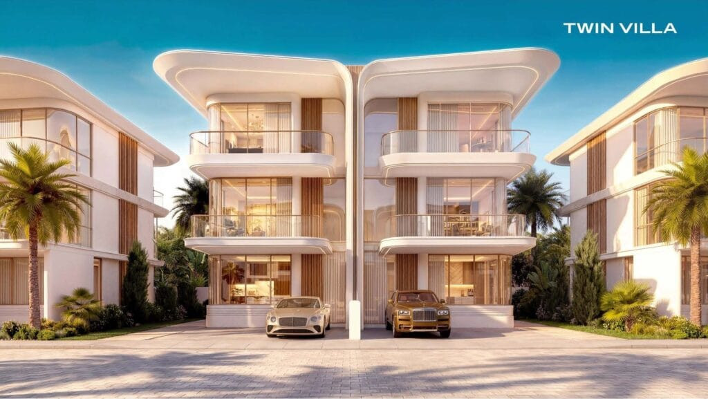 Façade d'une villa Greenz by Danube à Dubai Academic City