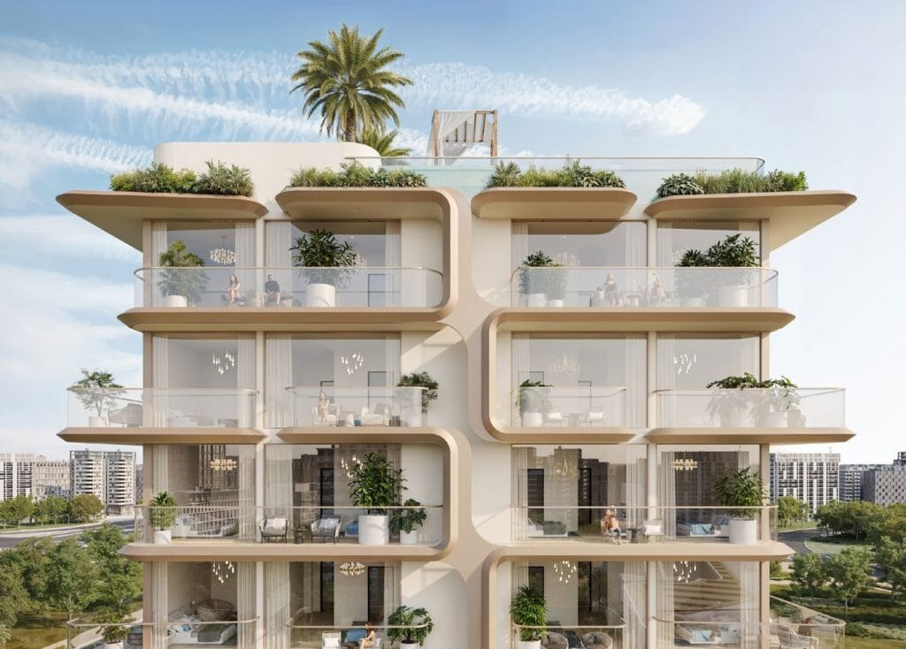 Façade d'IZEL by Zoya et ses terrasses végétalisées