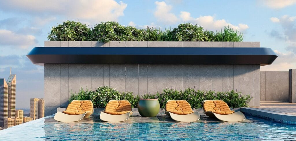 Pool deck et cabanas d'IZEL by Zoya