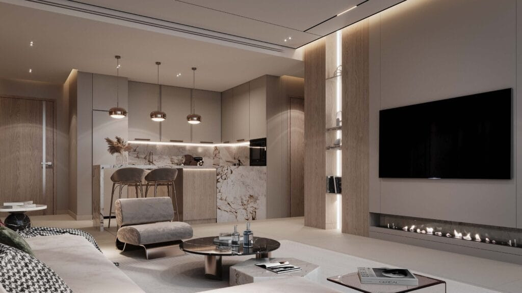 Omya Residences par Pantheon à Wasl Gate, Dubaï