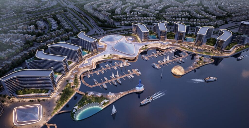 Vue aérienne de la communauté Sobha City Abu Dhabi