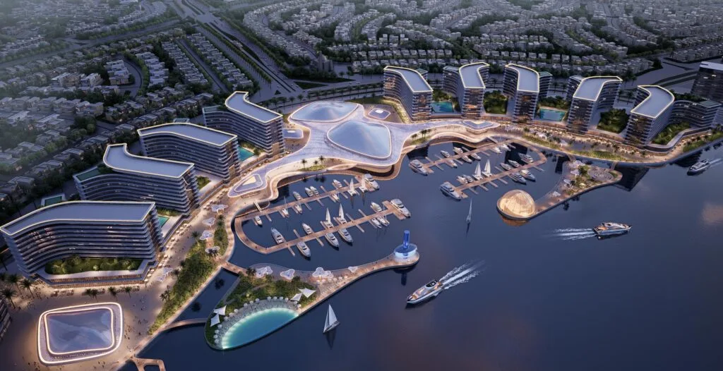 Vue aérienne de la communauté Sobha City Abu Dhabi