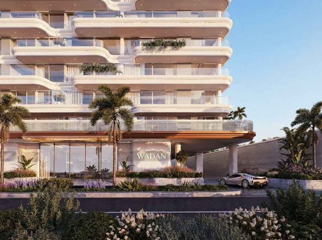 Façade de la résidence Weston by Wadan à Dubai Land Residence Complex