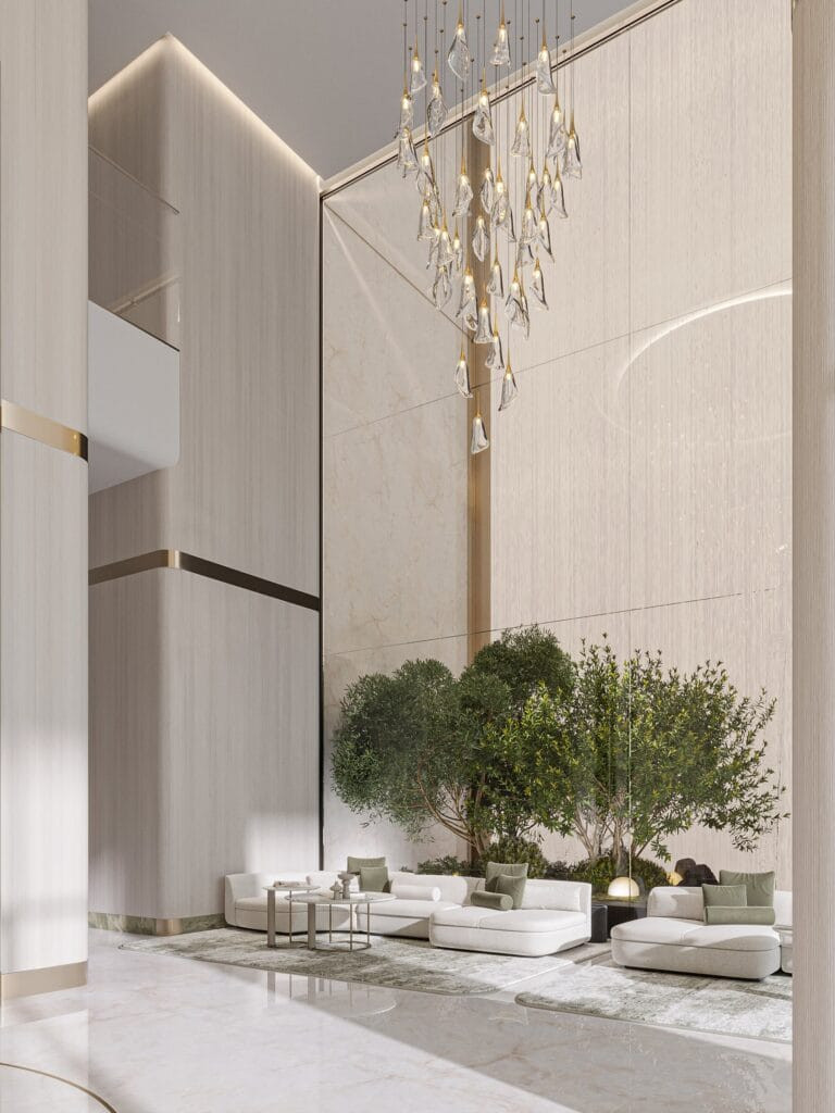 Lobby d'accueil d'Arlington Park 2 à Dubaï