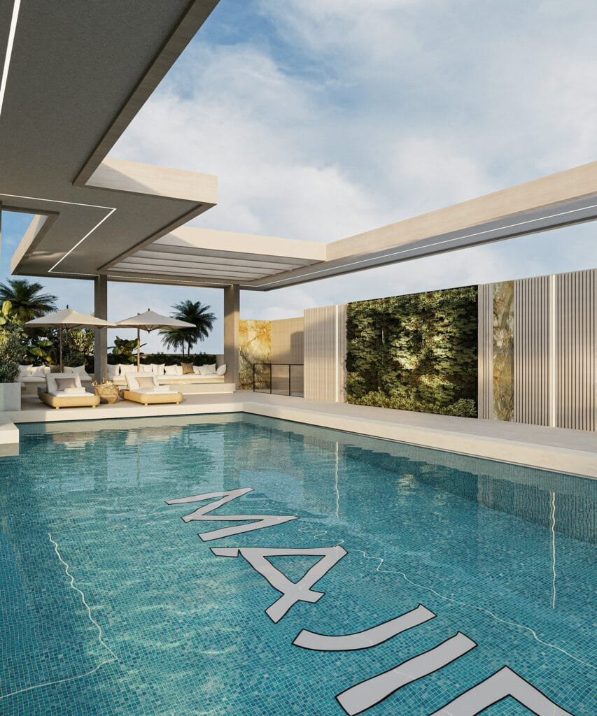 Piscine rooftop d'Arlington Park 2 signée Majid Developments