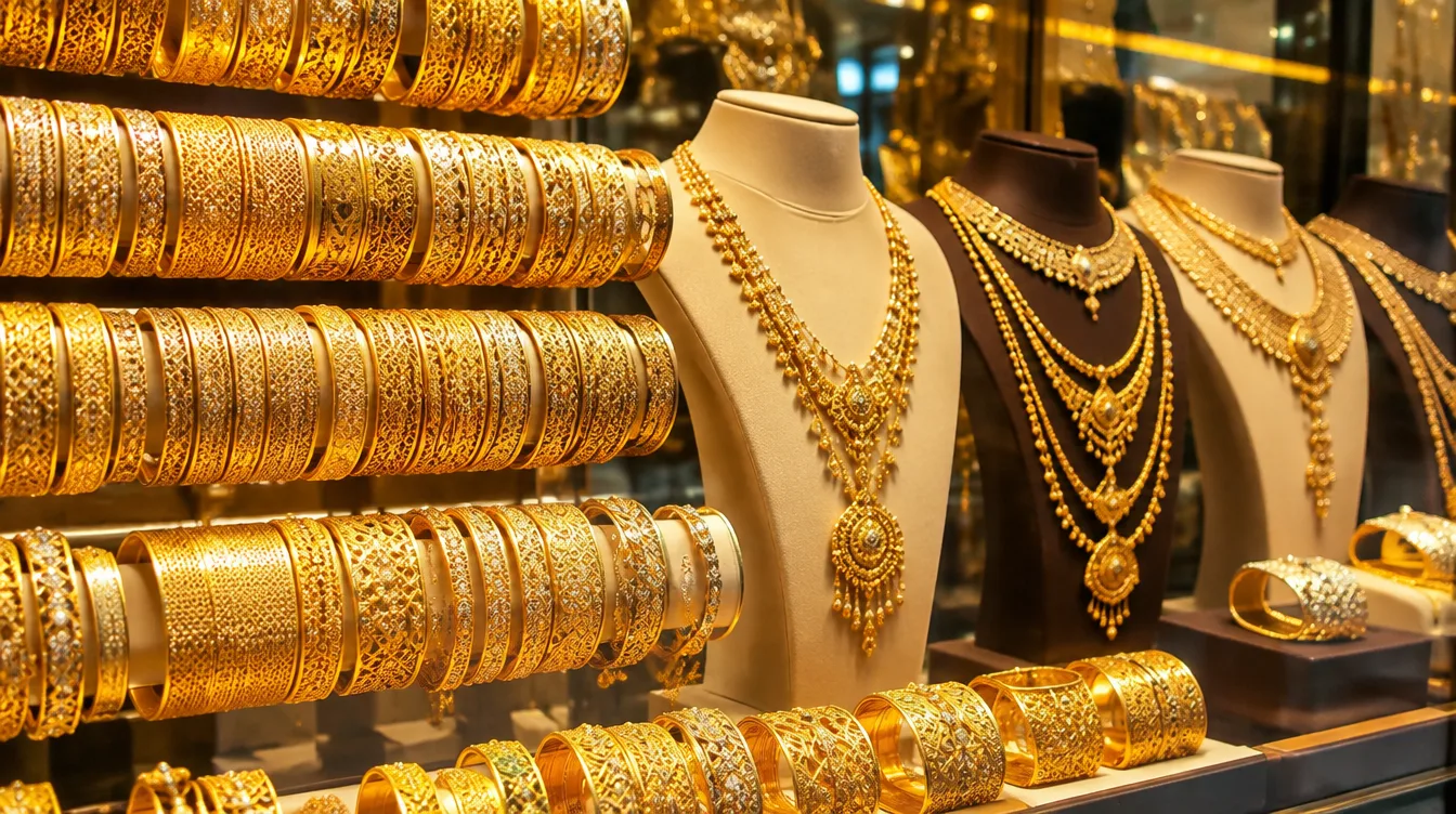 bijoux en or à vendre au vieux souk de deira 
