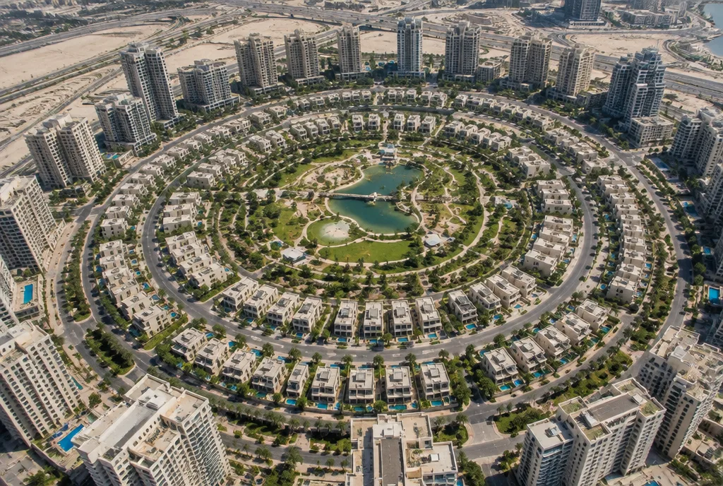 Jumeirah Village Circle vue du ciel
