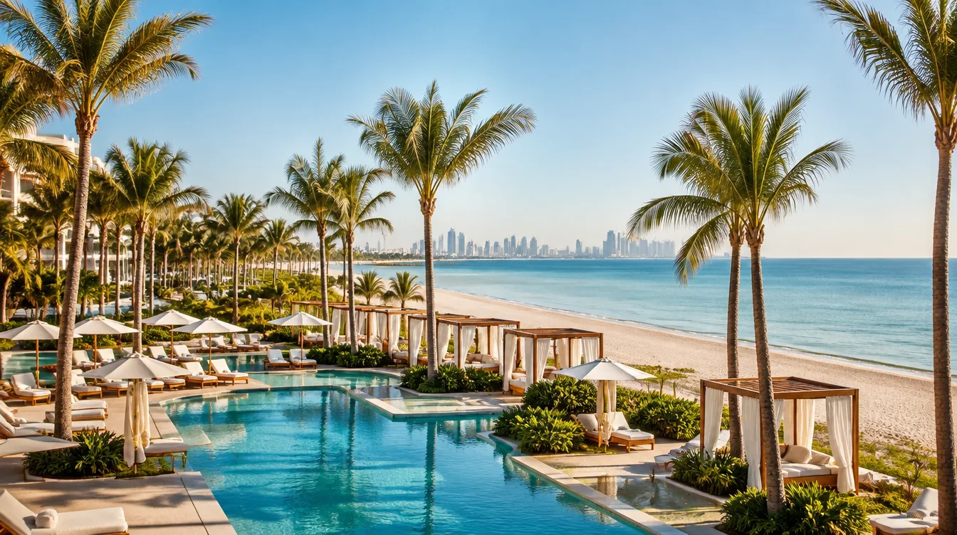 Le Centara Mirage Beach Resort, sur la plage de Dubai Islands