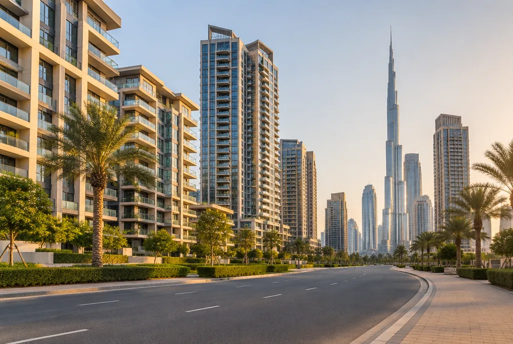 périphérique et buildings à dubai 