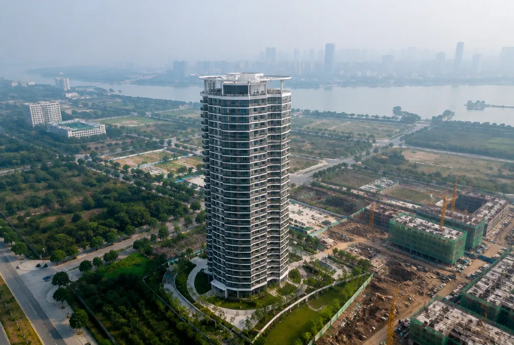 Vue du quartier Jumeirah Village Circle
